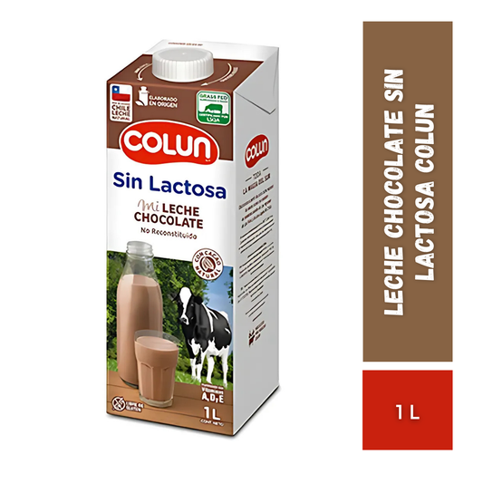 Leche Chocolate Sin lactosa Colun, 1L