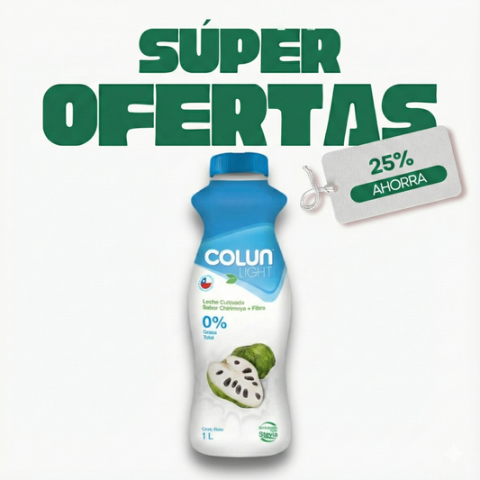 Leche Cultivada Light Chirimoya Colun, 1L