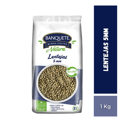 Lentejas 5mm Banquete, 1Kg