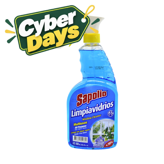 Limpia Vidrios Sapolio, 650cc - Cyber Days