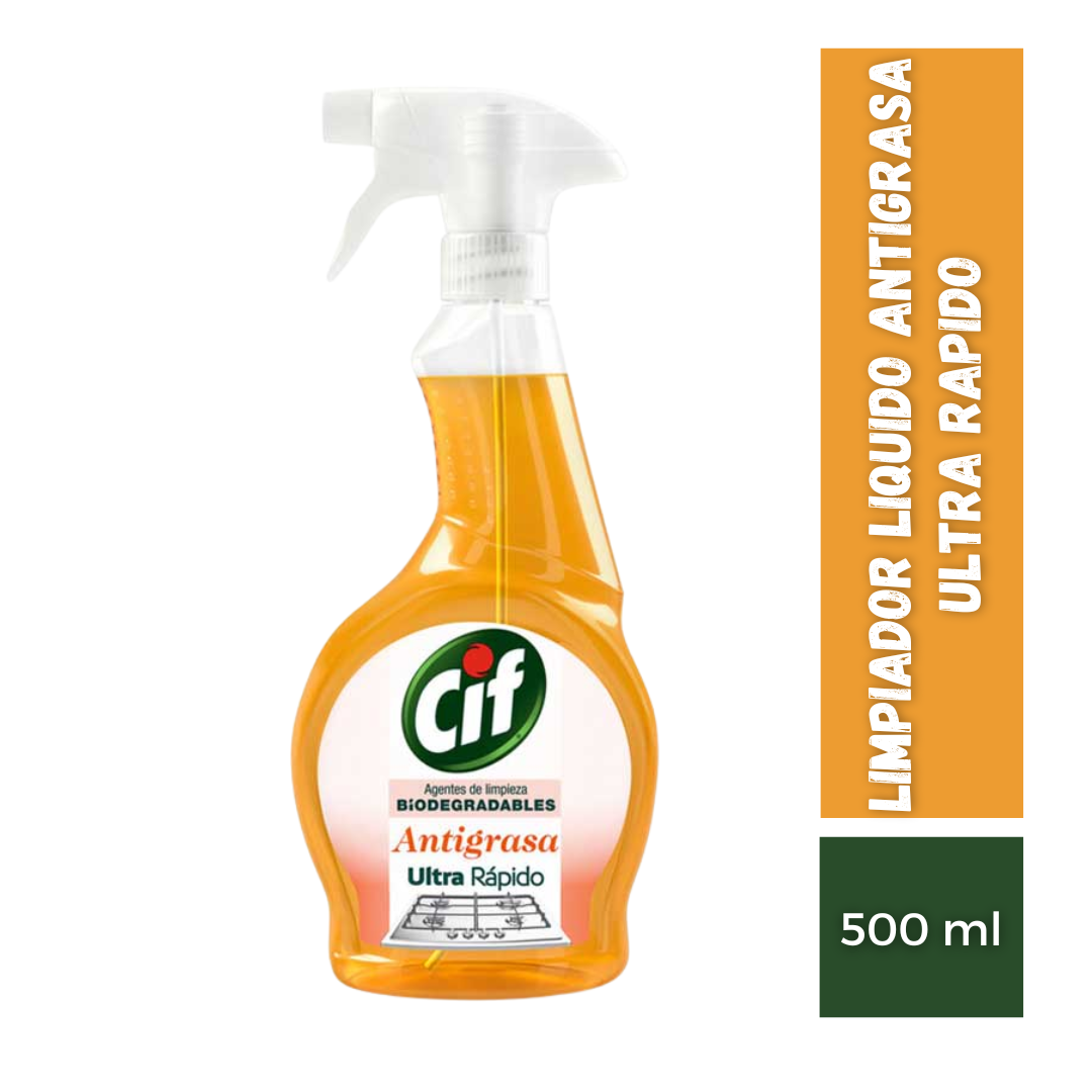Limpiador Líquido Antigrasa Ultra Rápido Cif, 500ml