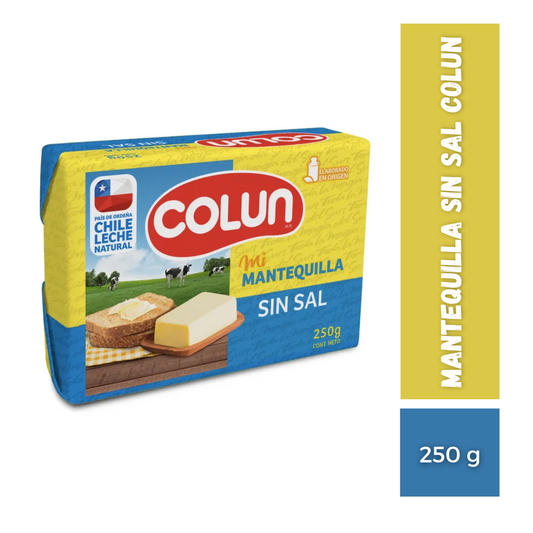 Mantequilla Sin Sal Colun, 250g