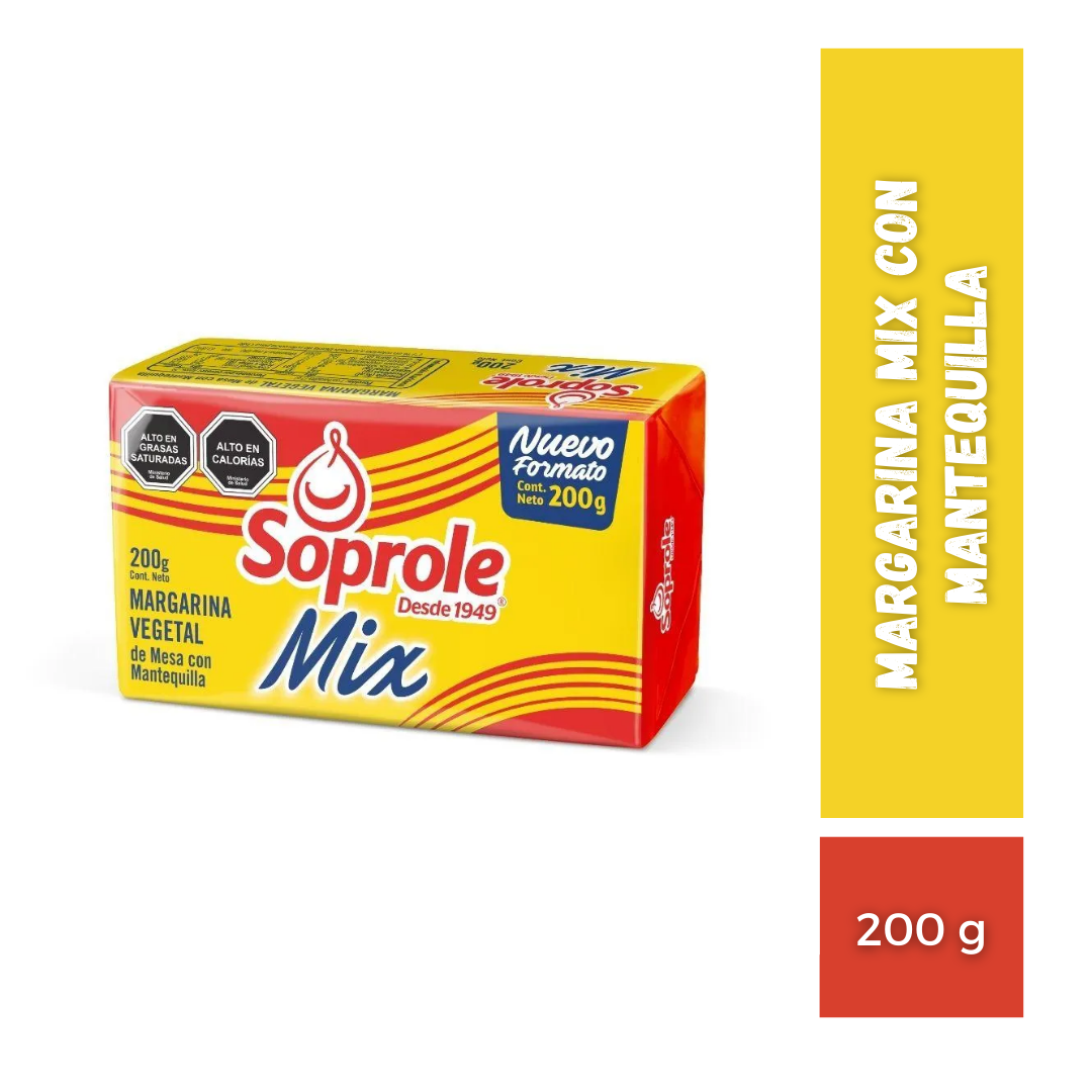 Margarina Mix Con Mantequilla Soprole, 200g