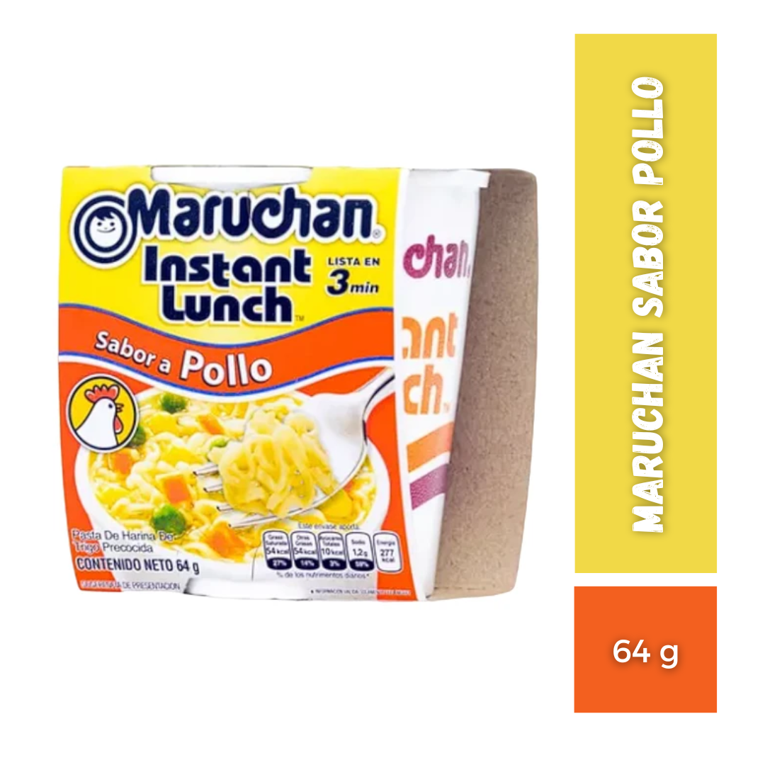 Sopa Instantanea Maruchan Sabor Pollo, 64g