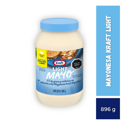 Mayonesa Kraft Light, 896g