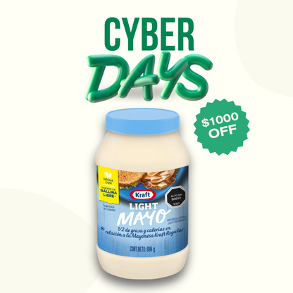 Mayonesa Kraft Light, 896g