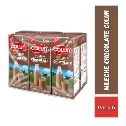 Mileche Chocolate Colun, Pack 6