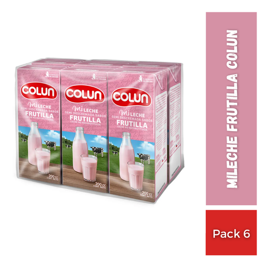 Mileche Frutilla Colun, Pack 6