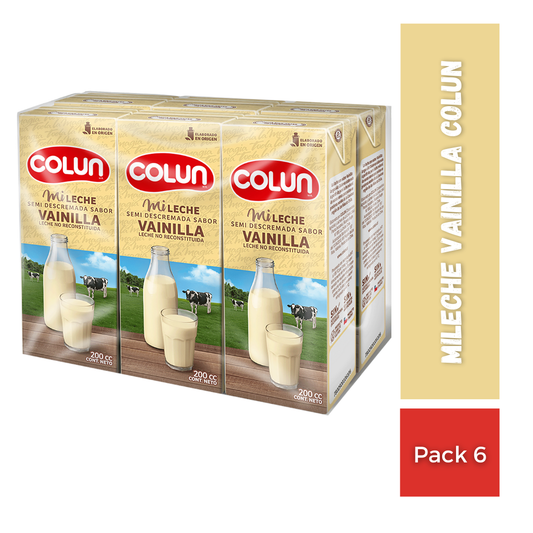Mileche Vainilla Colun, Pack 6