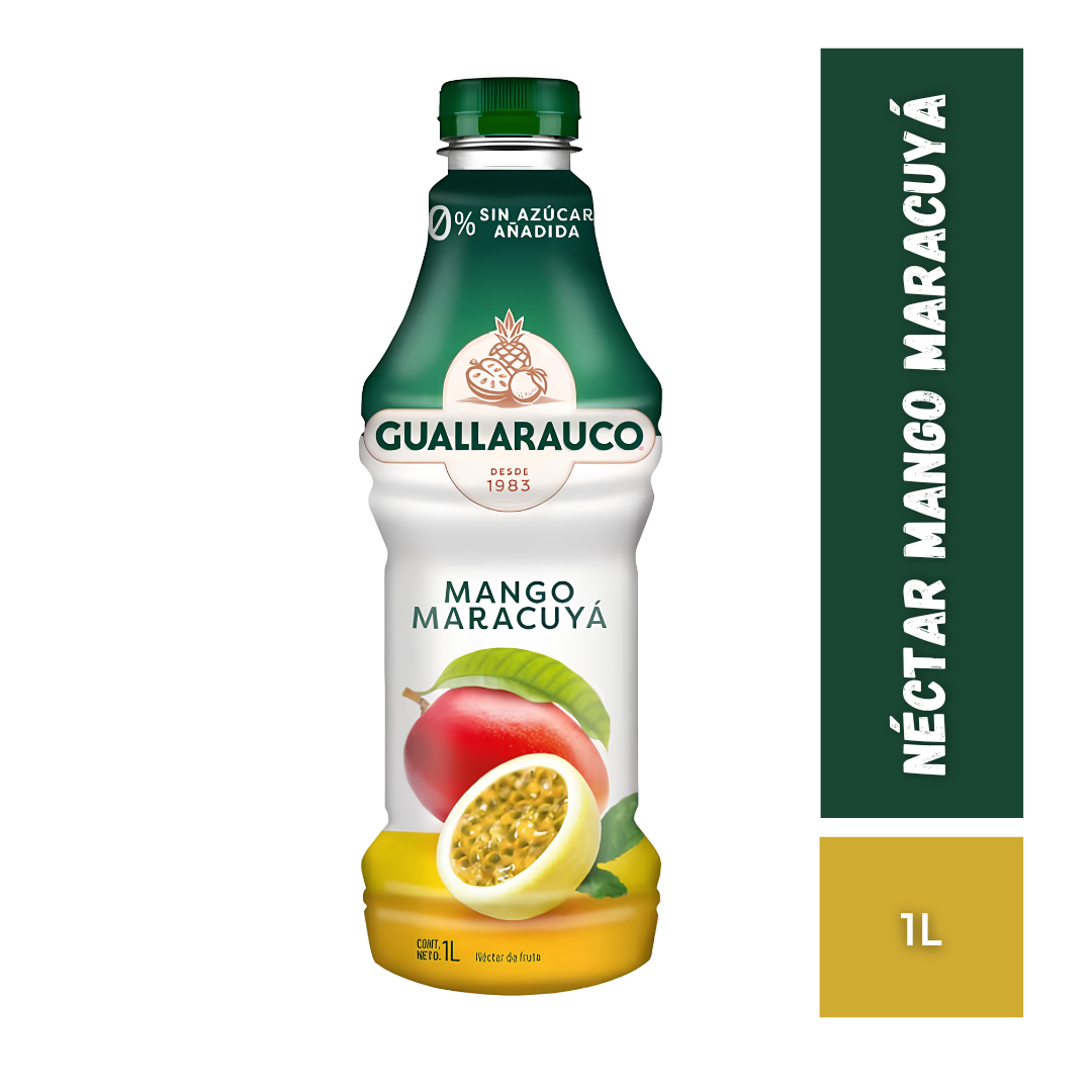 Néctar Guallarauco Mango, Piña y Naranja 0% Azúcar Añadida 1 L