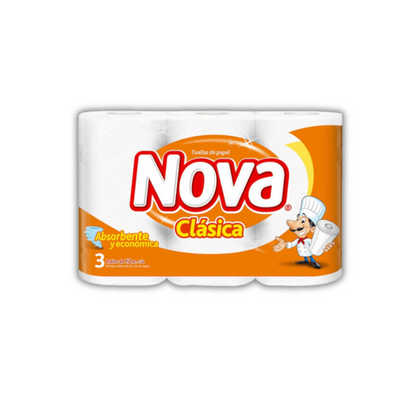 Toalla de Papel Nova, 3x12m