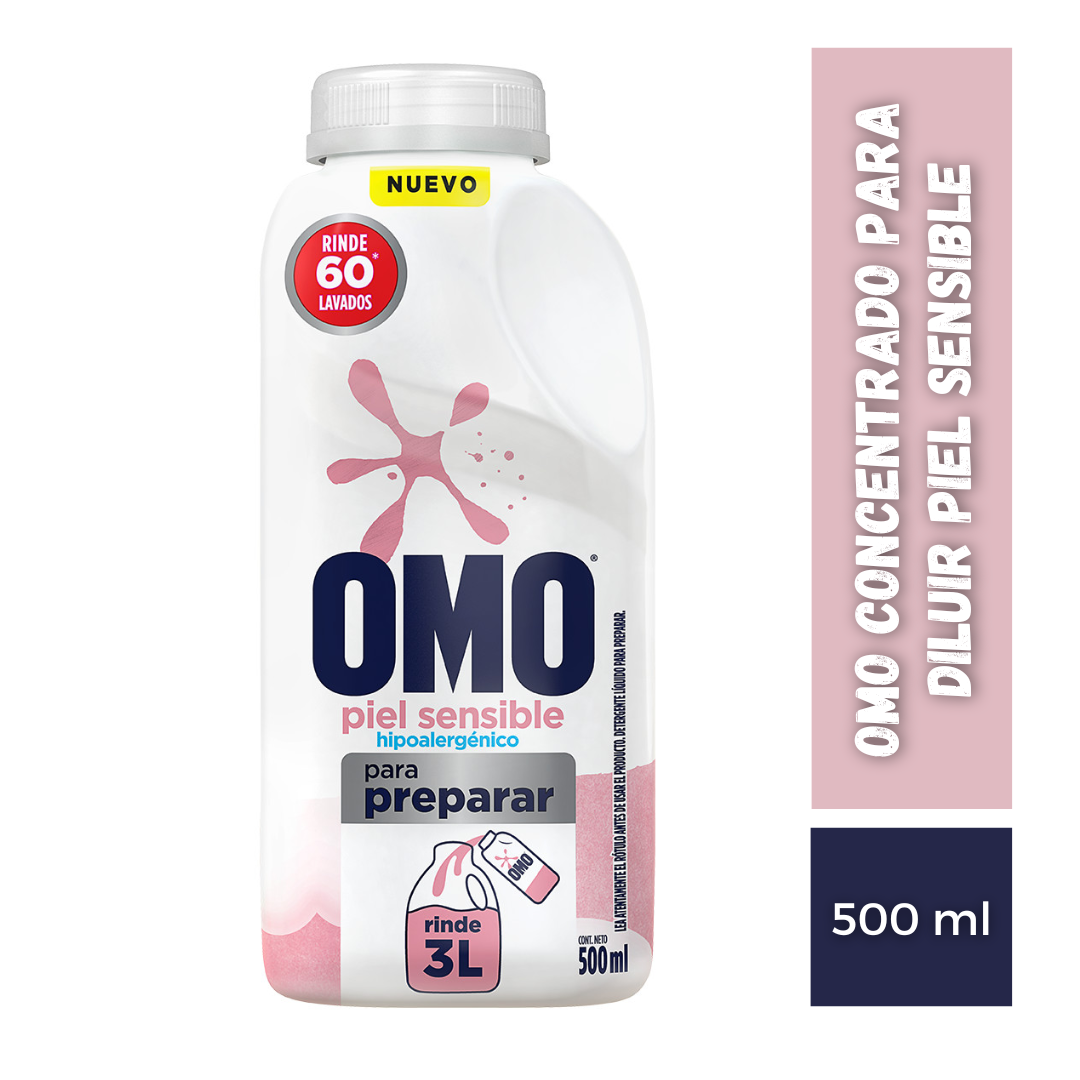 Omo Concentrado Para Diluir Piel Sensible, 500ml