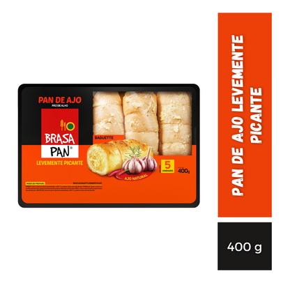 Pan De Ajo Levemente Picante Brasa Pan, 400g