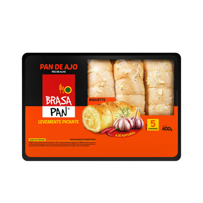 Pan De Ajo Levemente Picante Brasa Pan, 400g