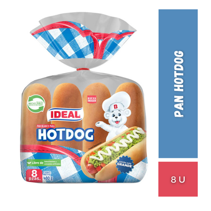 Pan Hot dog Ideal, 8u