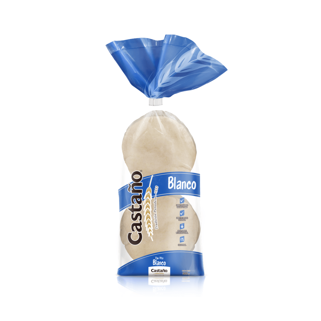 Pan Pita Blanco Castaño, 300g