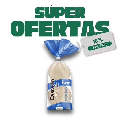 Pan Pita Blanco Castaño, 300g