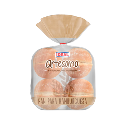 Pan de Hamburguesa Artesano Ideal, 665g