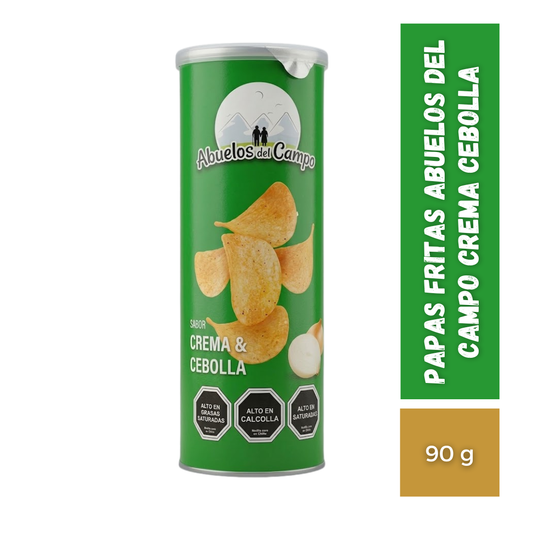 Papas Fritas Abuelos Del Campo Crema Cebolla, 90g