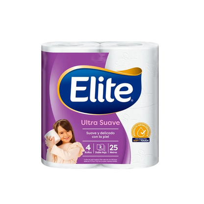 Papel Higiénico Ultra Suave Elite, 4x25m
