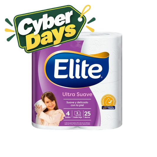 Papel Higiénico Ultra Suave Elite, 4x25m - Cyber Days