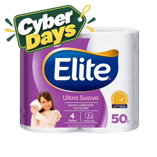 Papel Higienico Ultra Suave Elite, 4x50m - Cyber Days