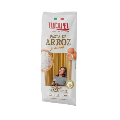 Pasta De Arroz Spaghetti Tucapel, 250g