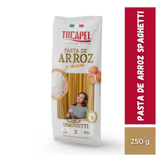 Pasta De Arroz Spaghetti Tucapel, 250g