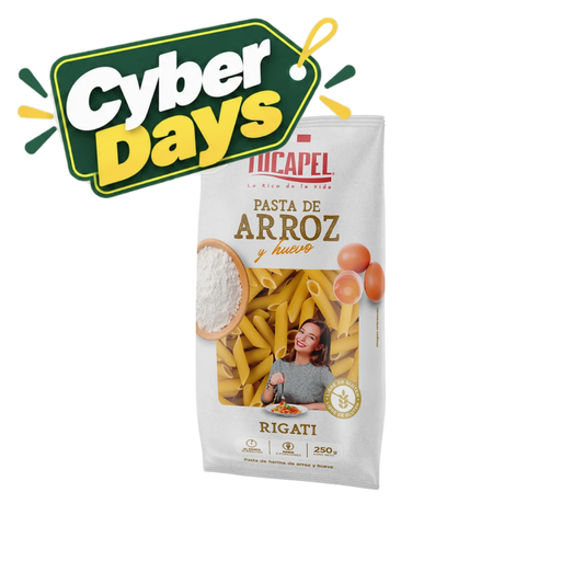 Pasta De Arroz Rigati Tucapel, 250g - Cyber Days