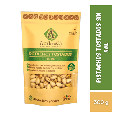 Pistachos Tostados Sin Sal, 300g