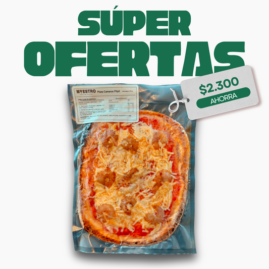 Pizza Camarón Pilpil Artesanal