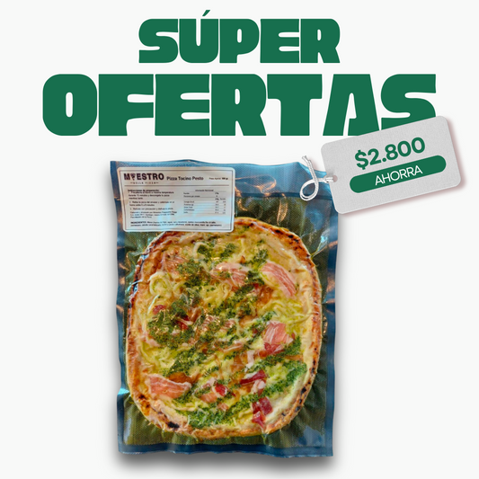 Pizza Tocino Pesto Artesanal