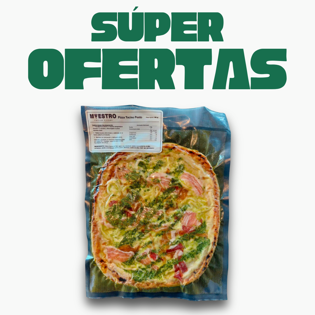Pizza Tocino Pesto Artesanal