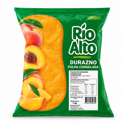 Pulpa De Durazno Congelada Río Alto, 1Kg