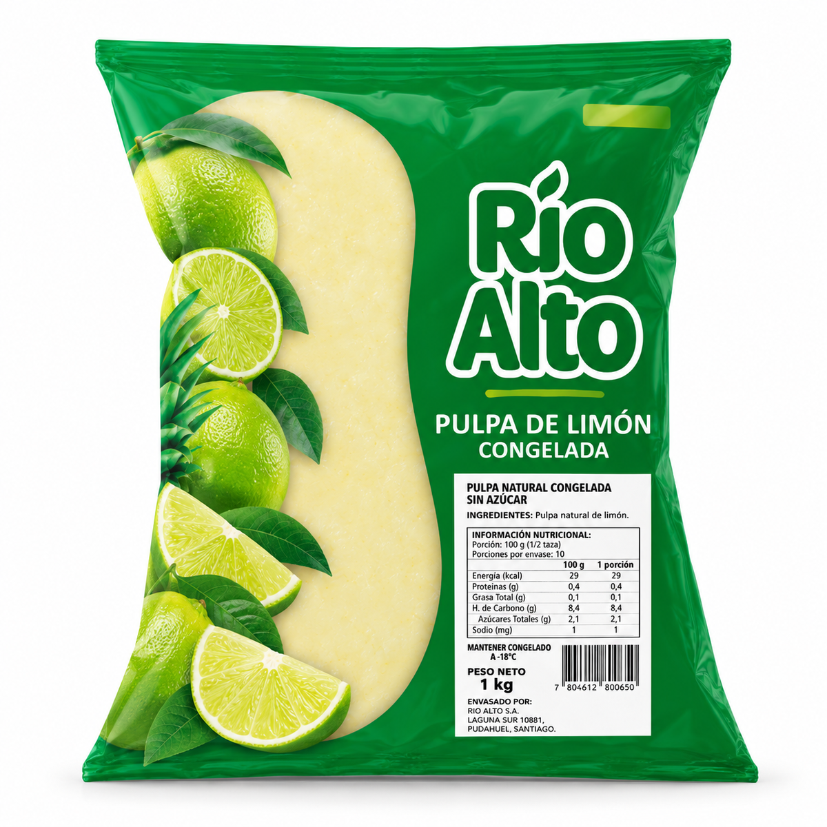 Pulpa De Limón Congelada, 1Kg