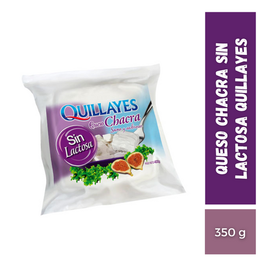 Queso Chacra sin lactosa Quillayes, 350g