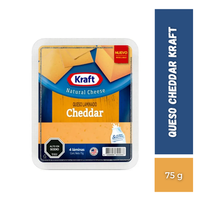 Queso Cheddar Kraft, 75g