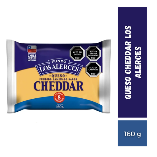 Queso Cheddar Los Alerces, 160g