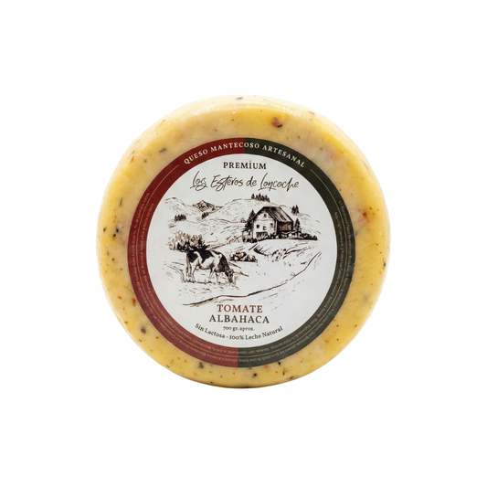 Queso Mantecoso Premium Tomate Albahaca, 700g