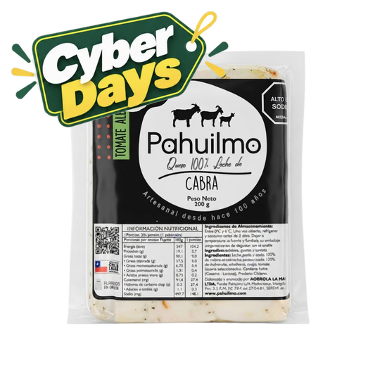 Queso De Cabra Tomate - Albahaca Pahuilmo, 200g - Cyber Days