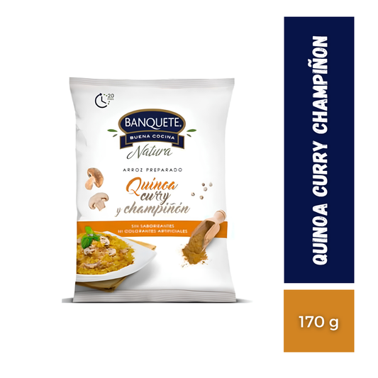 Quinoa Curry Champiñon Banquete, 170g