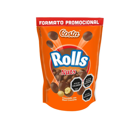 Rolls Chocolate Nuts Costa, 100g