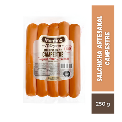 Salchicha Artesanal Campestre Montina, 250g