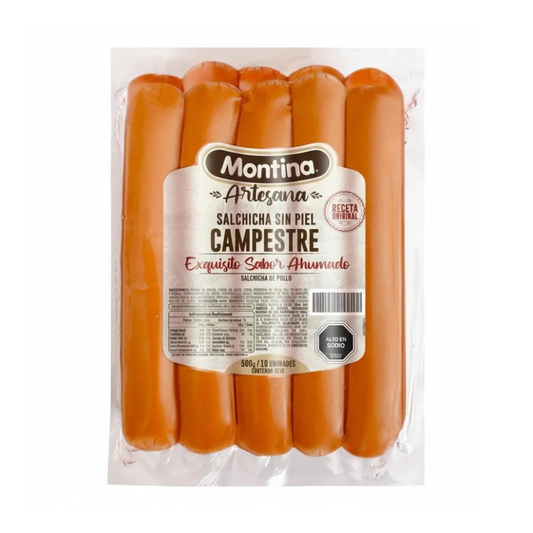 Salchicha Artesanal Campestre Montina, 500g