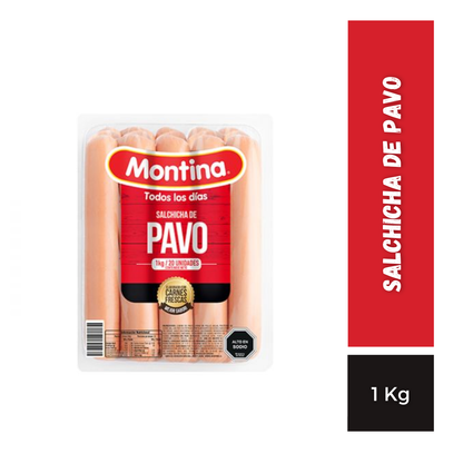 Salchicha De Pavo Montina, 1Kg