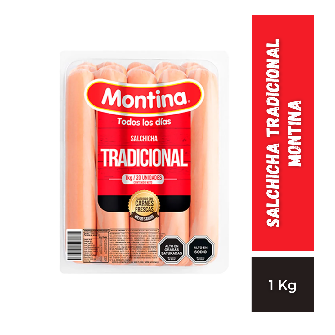 Salchichas Tradicional Montina, 1Kg