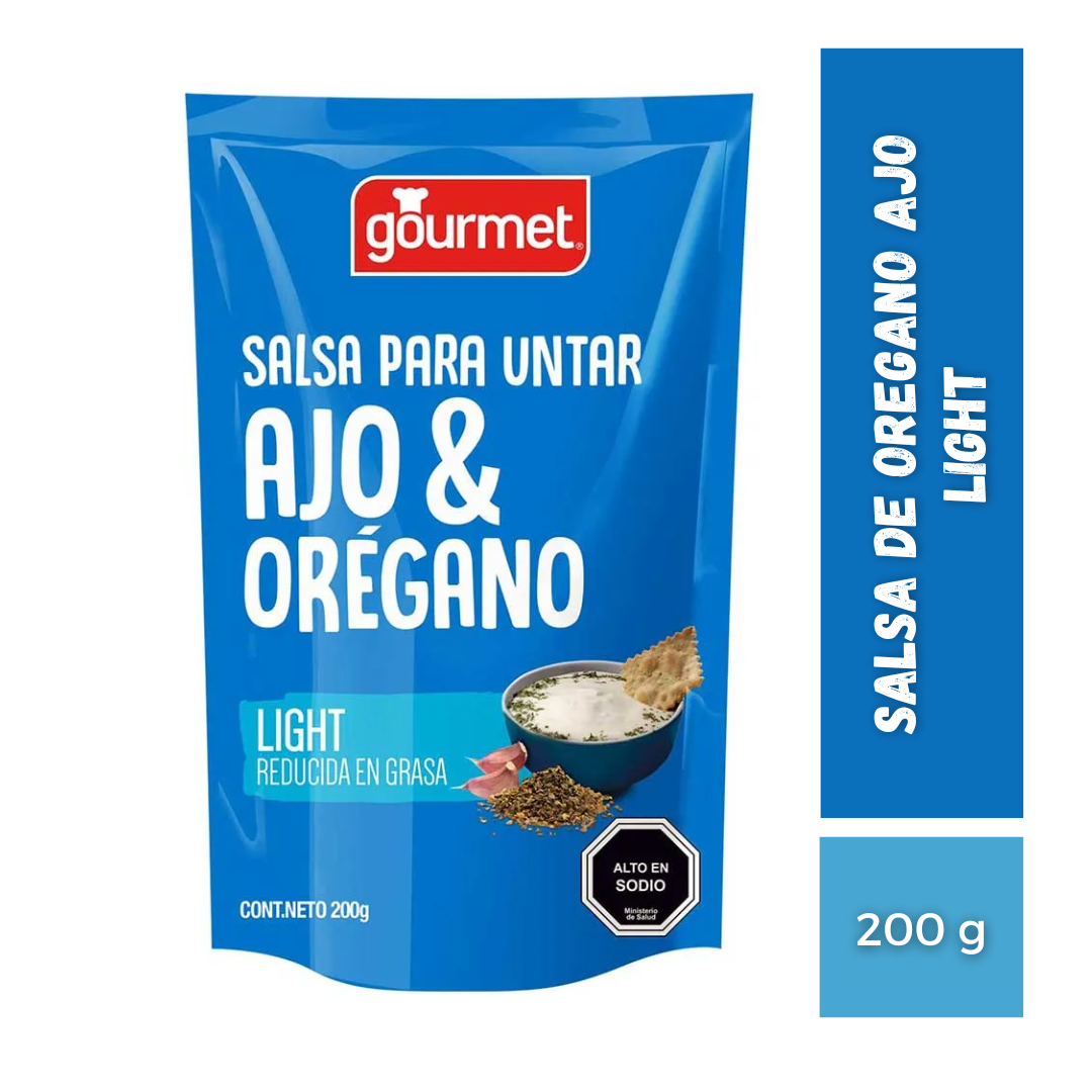 Salsa De Oregano Ajo Light Gourmet, 200g
