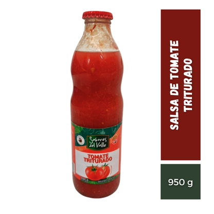 Salsa de Tomate Natural Triturado Sabores Del Valle, 950g