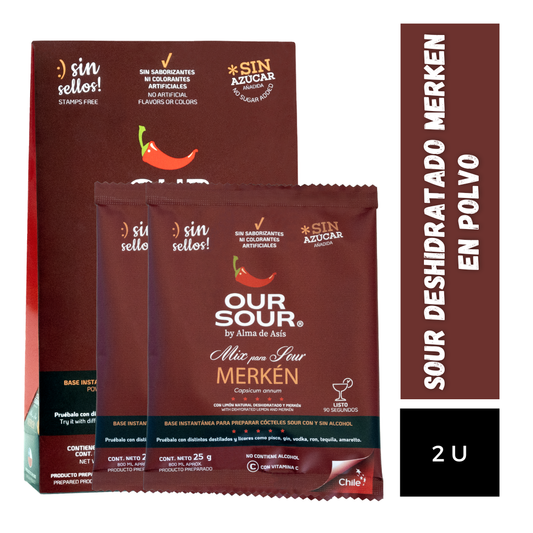 Sour Deshidratado Merken En Polvo Our Sour, 2u