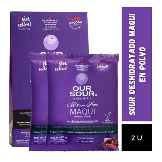 Sour Deshidratado Maqui En Polvo Our Sour, 2u